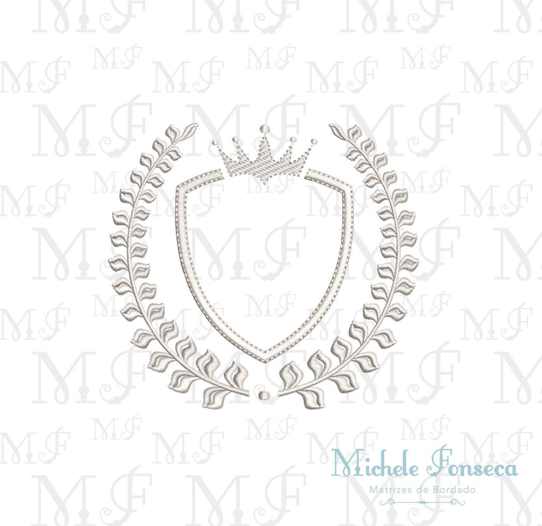 brasão com coroa