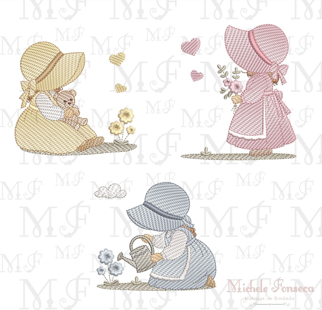 meninas sunbonnet